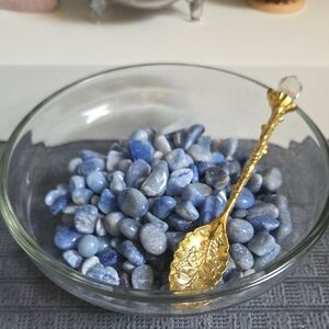 Blue Aventurine Tiny Tumble Plant Toppers